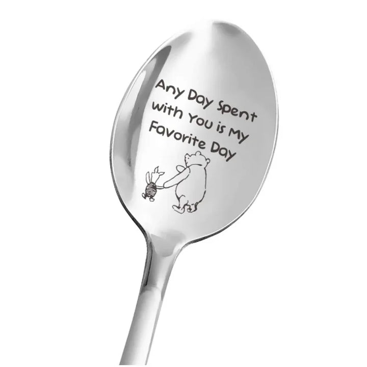 Rynx Valentine’s Day gift stainless steel milk coffee spoon love letter wedding souvenirs anniversary gift for girlfriend boyfriend