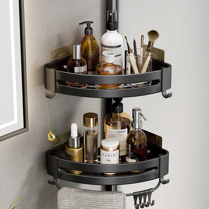 Lisslune | Stylish Aluminum Corner Shelf without Drilling for Easy Installation