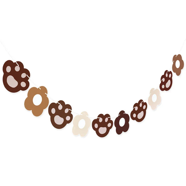 Rynx Brown Teddy Bear Birthday Letter Banner Garland For Kids Boy Girl Birthday Party Decoration Accessories Hanging Flags
