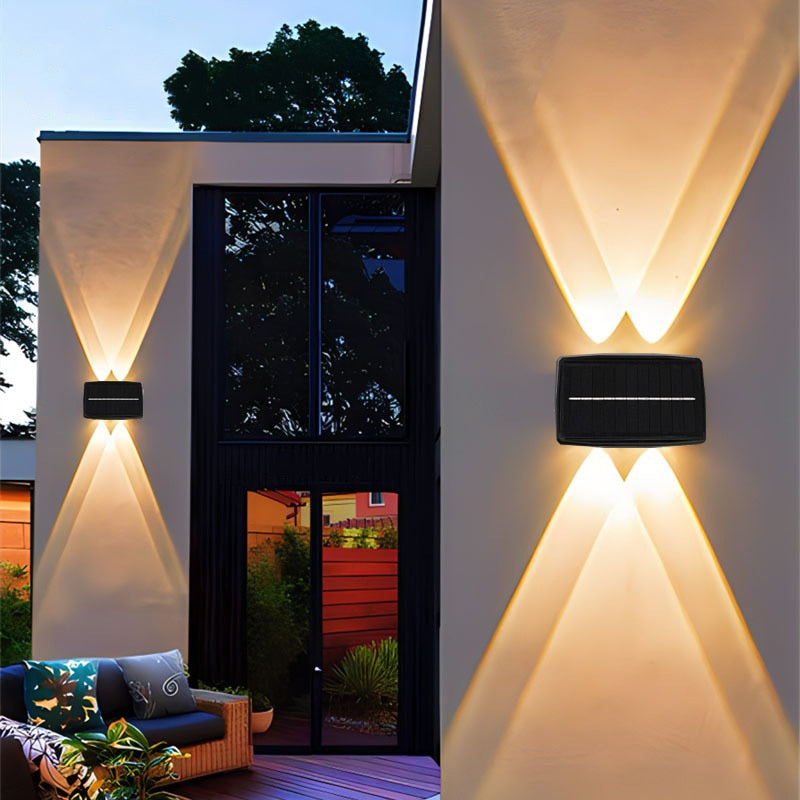 Lisslune | Solar LED Up/Down Outdoor Wall Light Waterproof
