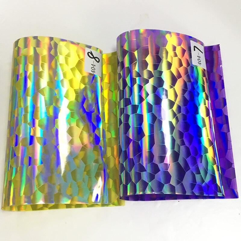 Lisslune | Iridescent football pattern PVC jelly vinyl fabric - Ideal for creative projects