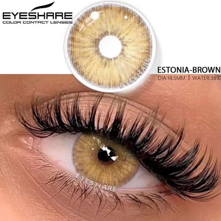 Rynx | 1 Pair Colored Contact Lenses for Cosmetic Eyes high-quality blue lenses gray contact lenses fashionable cosmetic green eye lenses
