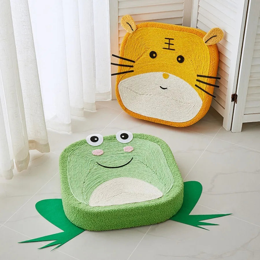 Rynx | 51 cm Sisal Hemp Scratching Board Scratch-resistant Cat Lounge for Claw Sharpening Cute Square Cat Nest Pet Accessories