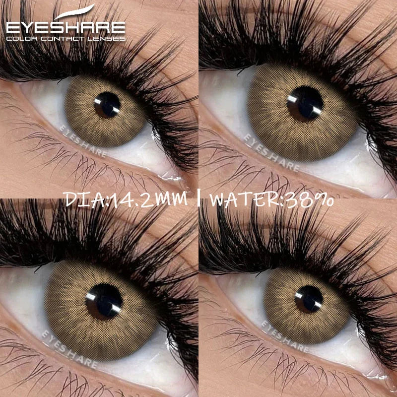 Rynx | Colorful Contact Lenses for Eyes 2 Pieces Blue Lenses Green Lenses Beautiful Pupil Annual Makeup Cosmetic Contact Lens