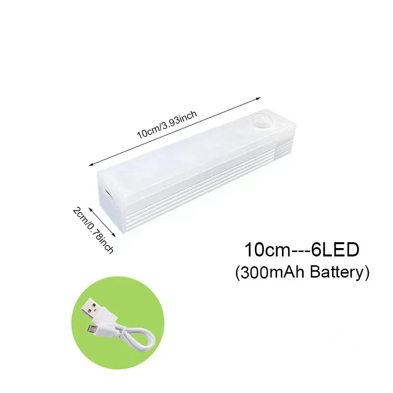 Lisslune | Wireless LED Motion Sensor Night Light for Kitchen, Bedroom, Closet, Stairway, and Cabinet Lighting