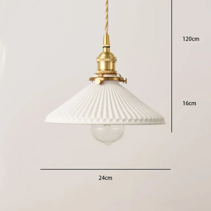 Lisslune | Nordic Ceramic Ceiling Light in Japanese Style