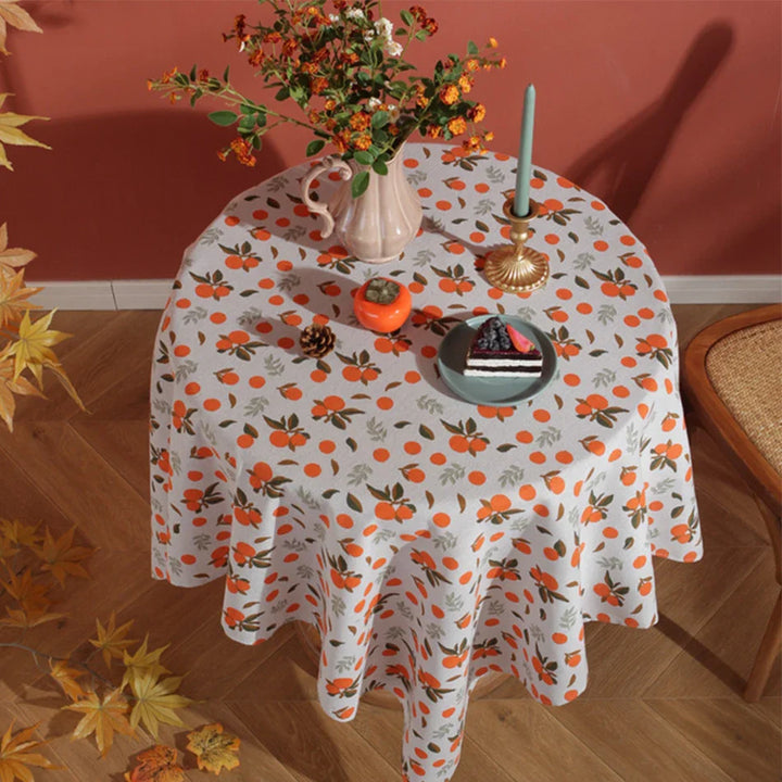 Rynx Japanese Style Polyester Cotton Tablecloth, Rectangular Dustproof Tablecloth, for Kitchen Dining Room Celebration Birthday Table Decoration