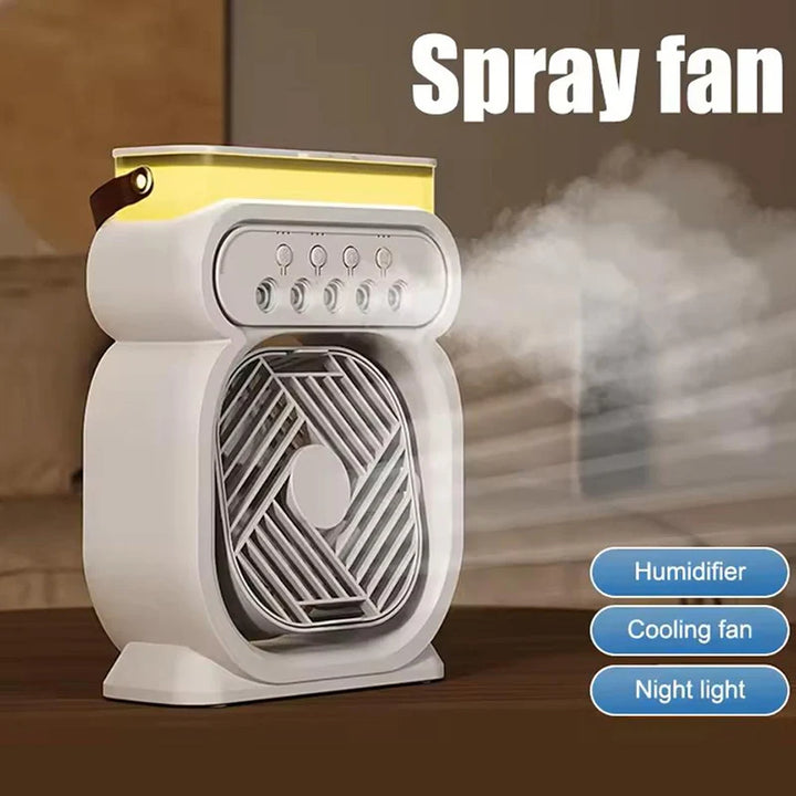 Lisslune | 3in1 Air Cooler LED Night Lamp Humidifier Fan