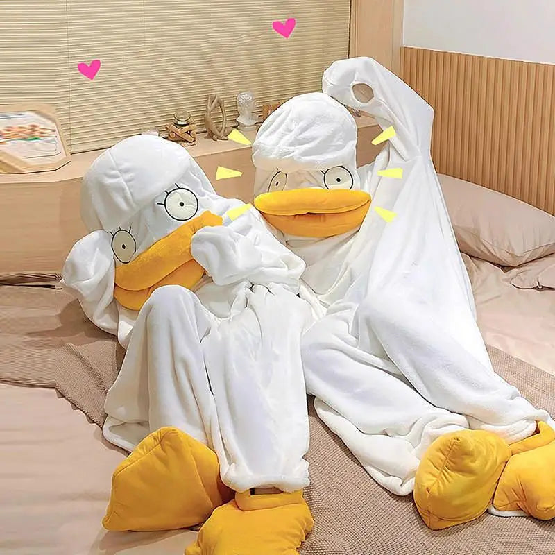 Lisslune | Confused Duck Warm Adult Pajamas Costume