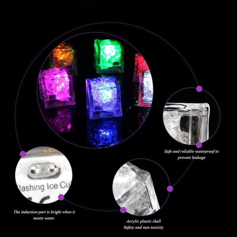 Lisslune | Colorful Water-Activated LED Ice Cubes