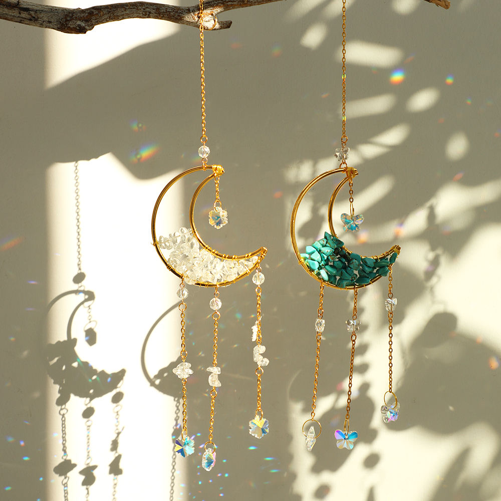 Lisslune | Crystal Sun Catcher Moon Decor