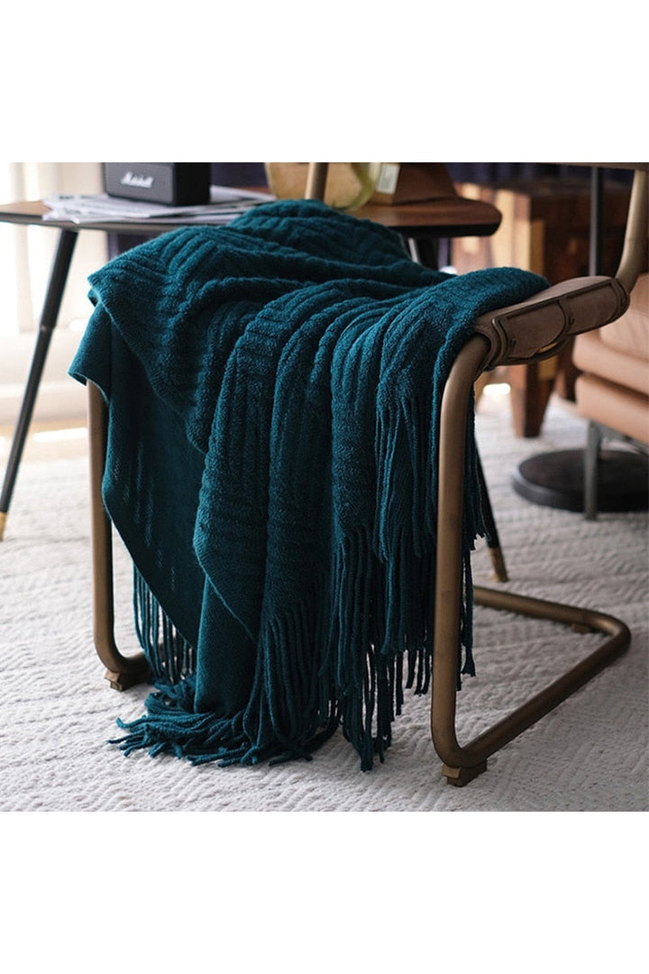 Lisslune | Zack Pattern Dark Academia Blanket