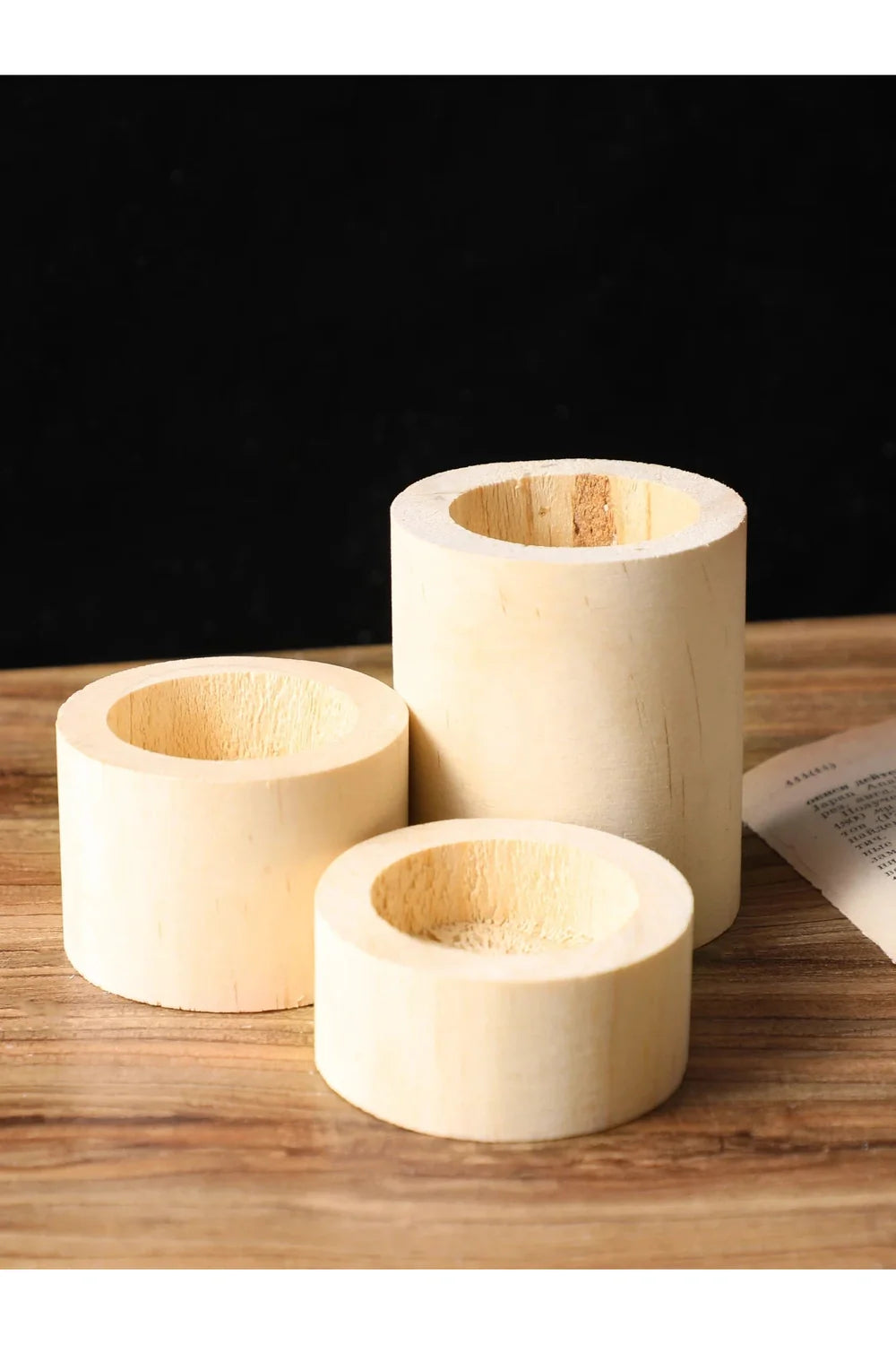 Lisslune | Wood Candle Holder