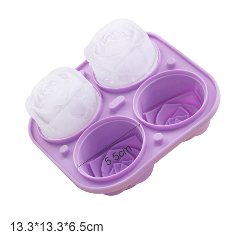 Lisslune | 3D Elegant Large Rose Ice Molds