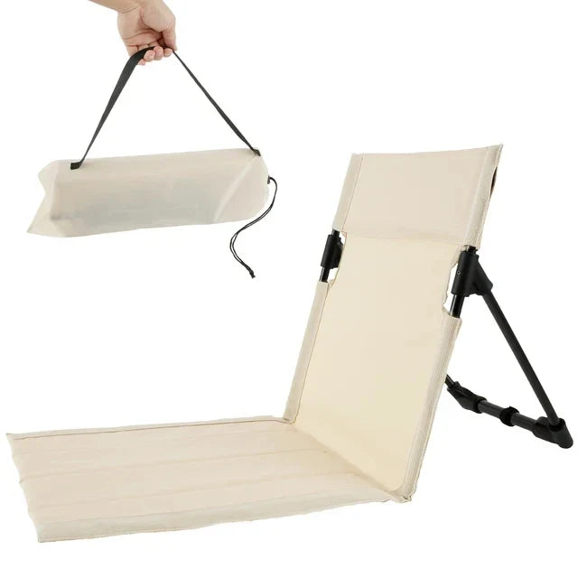 Rynx | Outdoor Camping Folding Chair Portable Foldable Camping Chair Lounger with Backrest Cushion for Fishing Grilling Beach Picnic