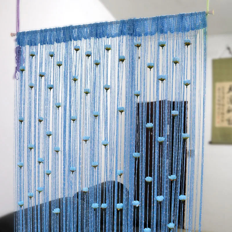 Lisslune | Floral Decorative Hanging Room Divider Curtain