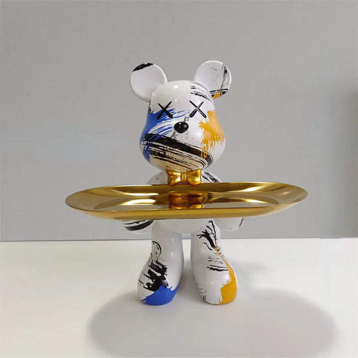 Lisslune | BearCraft - Bear Statue with Tray