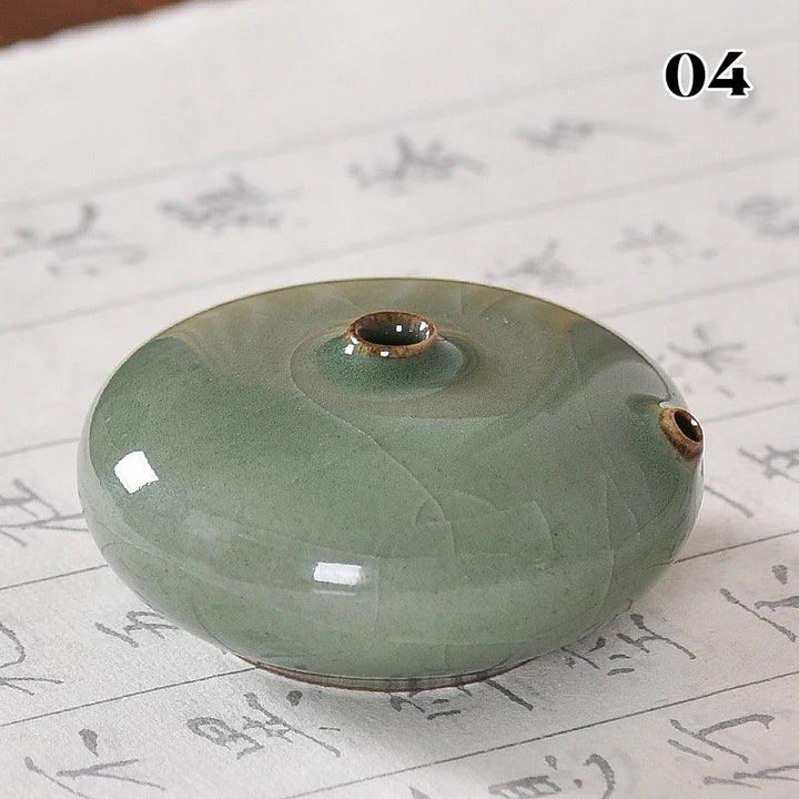Lisslune | Artisans Water Drop Ceramic Ink Stone for Creative Inspiration