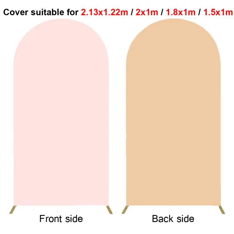 Rynx | 2M Metal balloon arch background stand birthday balloons party backdrop covers photo shoot double-sided elastic fabric background
