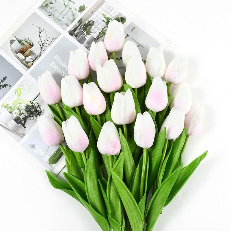 Lisslune | Artificial Tulip Bouquet with Realistic Lifelike Flowers