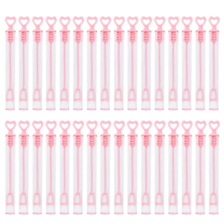 Rynx 10-50 pieces Colorful Bubble Soap Bottle Heart Stick Empty Tube Children's Birthday Party Gifts Piñata Filling Toy Wedding Gifts for Guests