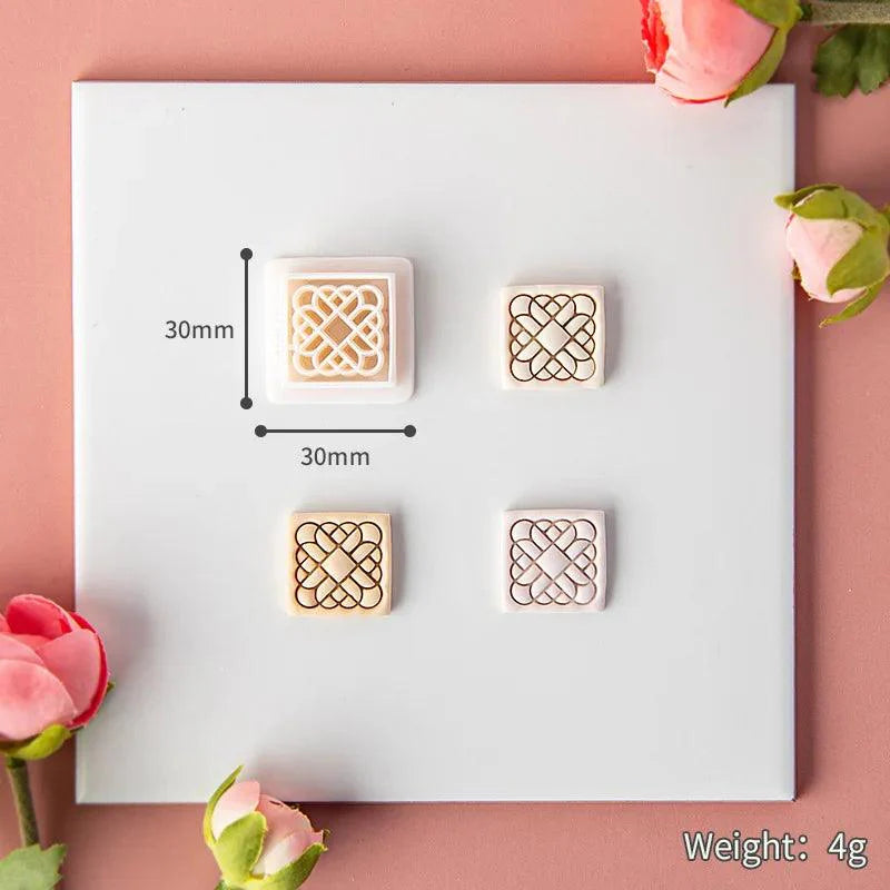 Lisslune | Flower and geometric polymer clay cutters for unique earrings and jewelry creations