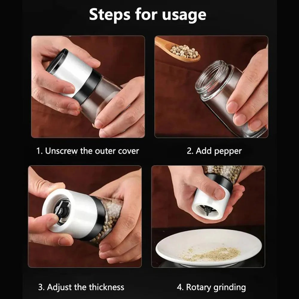 Lisslune | Adjustable ceramic spice mill with individual grind control