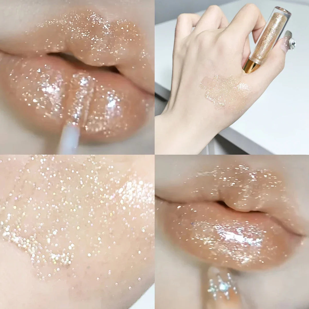 Rynx | Moisturizing, volumizing and sparkling lip gloss, water-glossing mirror lip shine, moisturizing and hydrating lip oil for sensual lips