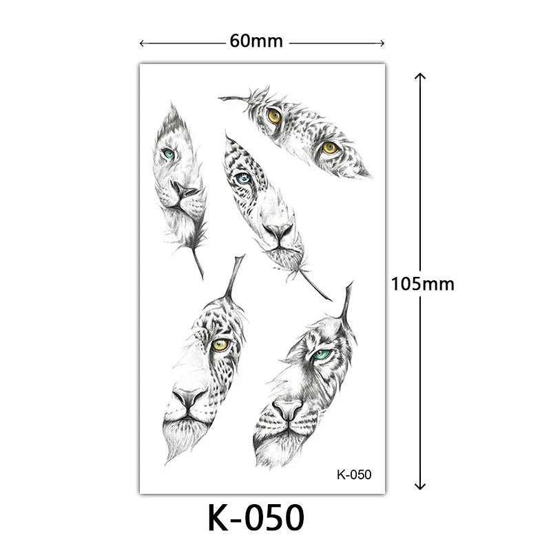 Rynx | New Temporary Tattoo Stickers Sexy Totem Butterfly Dreamcatcher Transfer Flash Tattoo Women Neck Hand Body Art Artificial Tattoos Men