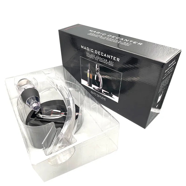 Lisslune | Wine aerator, decanter, pourer, set with filters, air purifier, stand diffuser, air aerator, sieve, aerator, wine for the dining room bar