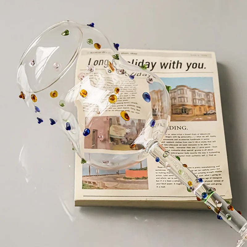 Lisslune | Colorful Dots Wine Glass