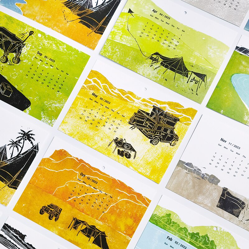 Lisslune | Camping Dreams Tent Desk Calendar