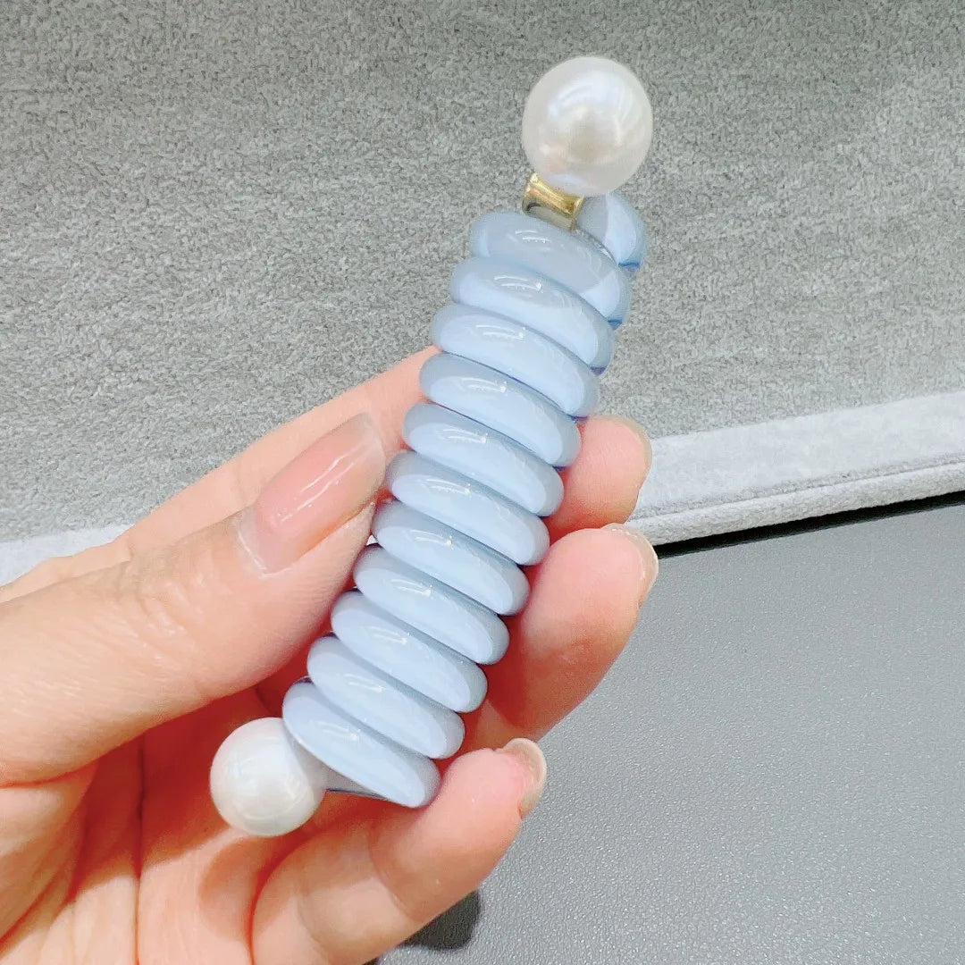 Rynx | Japanese Fashion Style Spiral Hairband Metal Tpu Hair Bands for Girls and Women Hair Accessories