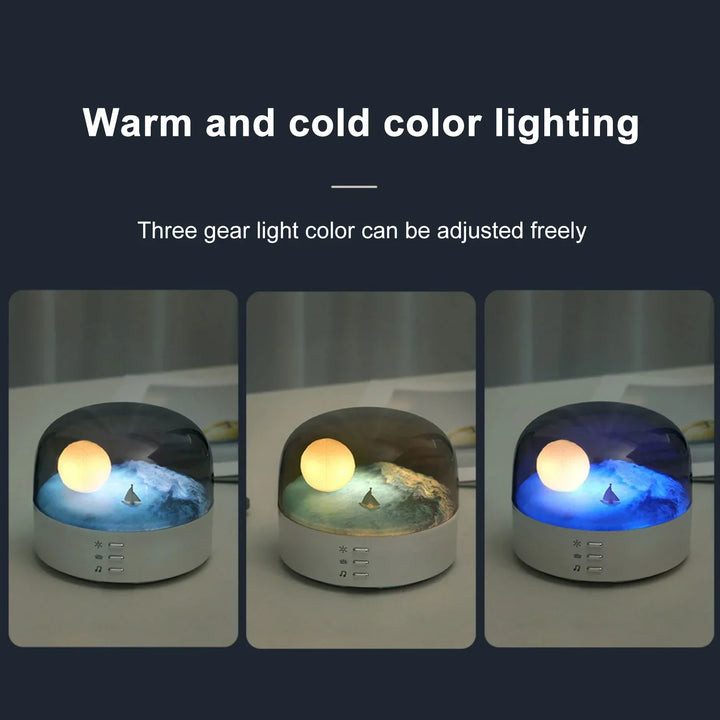 Lisslune | 3D Mysterious Moon LED Night Light Speaker