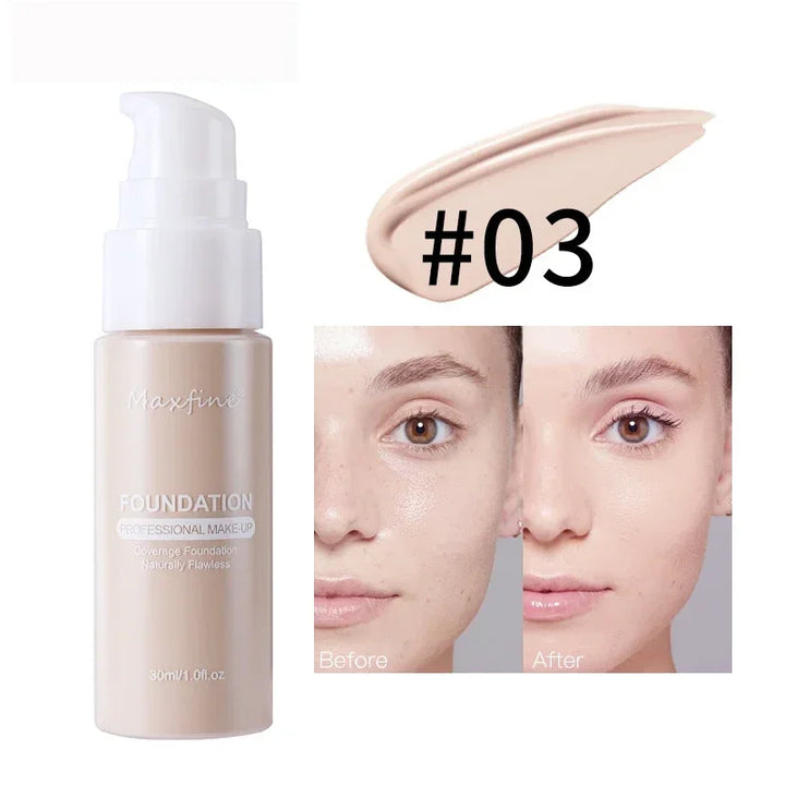 Rynx | Liquid Face Foundation Cream Oil Control BB Cream Matte Base Brightening Concealer Long-lasting Full Coverage Women's Makeup Cosmetics