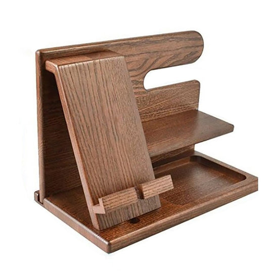 Lisslune | Oliver DeskMate Dock – Charging station and desk organizer made of wood for phones and accessories