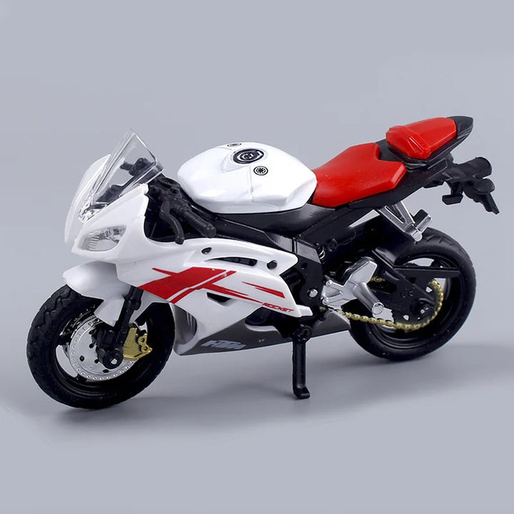 Lisslune | 1:18 Scale Yamaha R6 Alloy Roller Sportbike Figures Diecasts Kids Toy Motorcycle Racing Model Models Collector's Gift for Boys