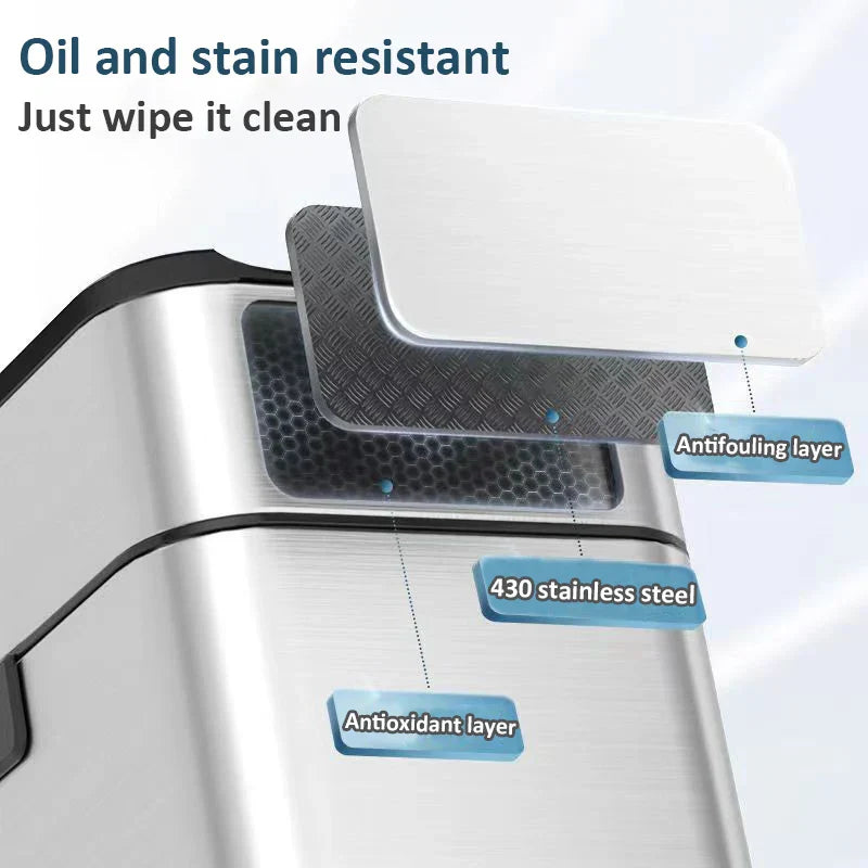 Lisslune | Smart Stainless Steel Automatic Sensor Trash Bin