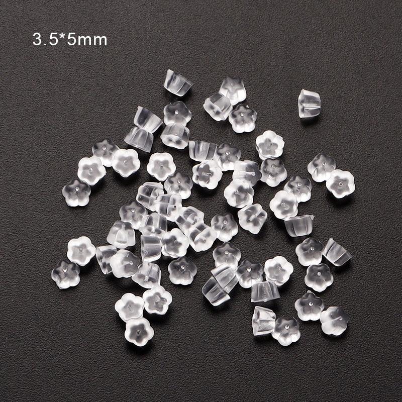 Lisslune | 500 Rubber Earring Back Stoppers: Essential Materials for Comfortable and Secure Jewelry Creations