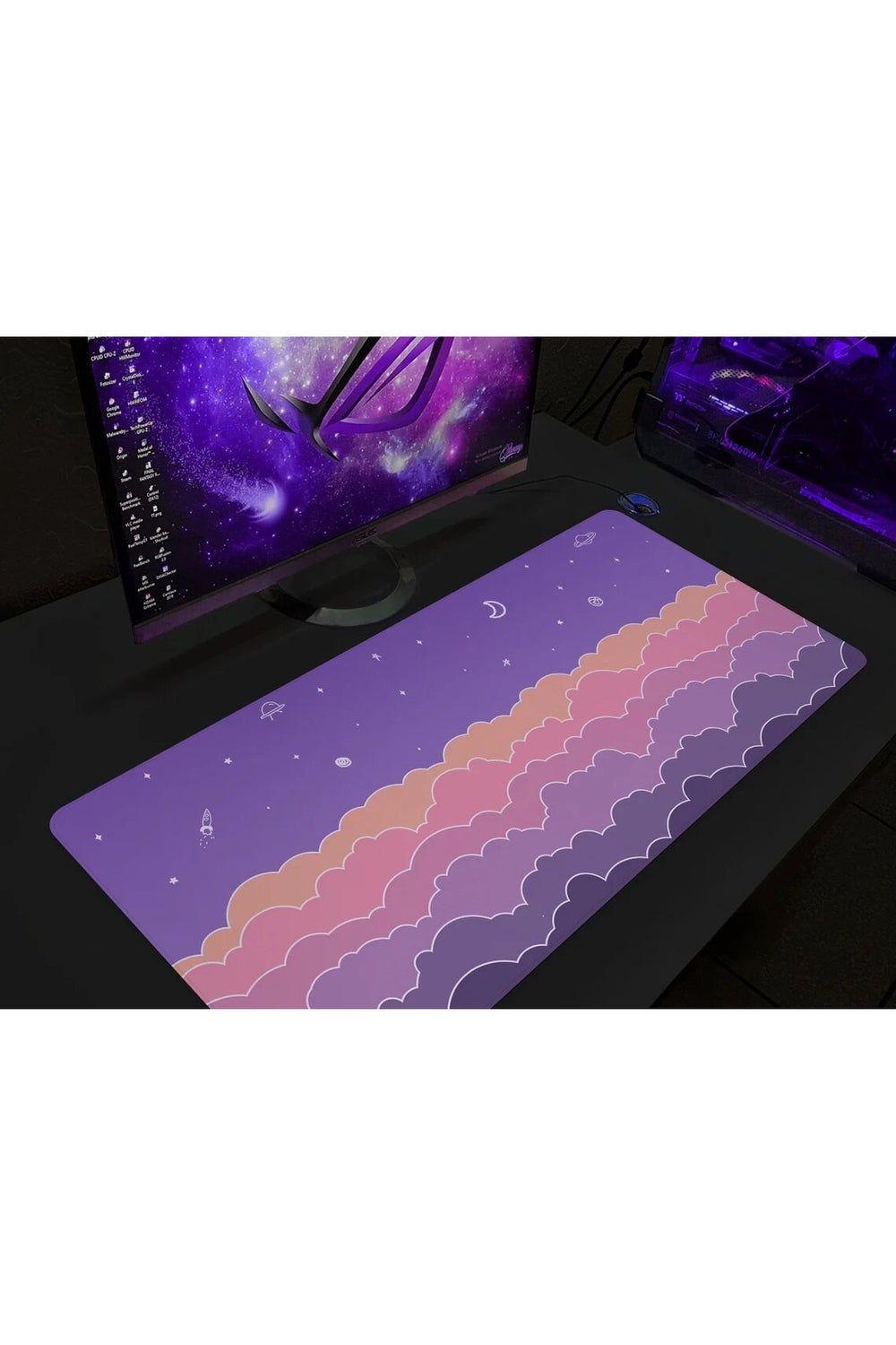 Lisslune | purple desk pad