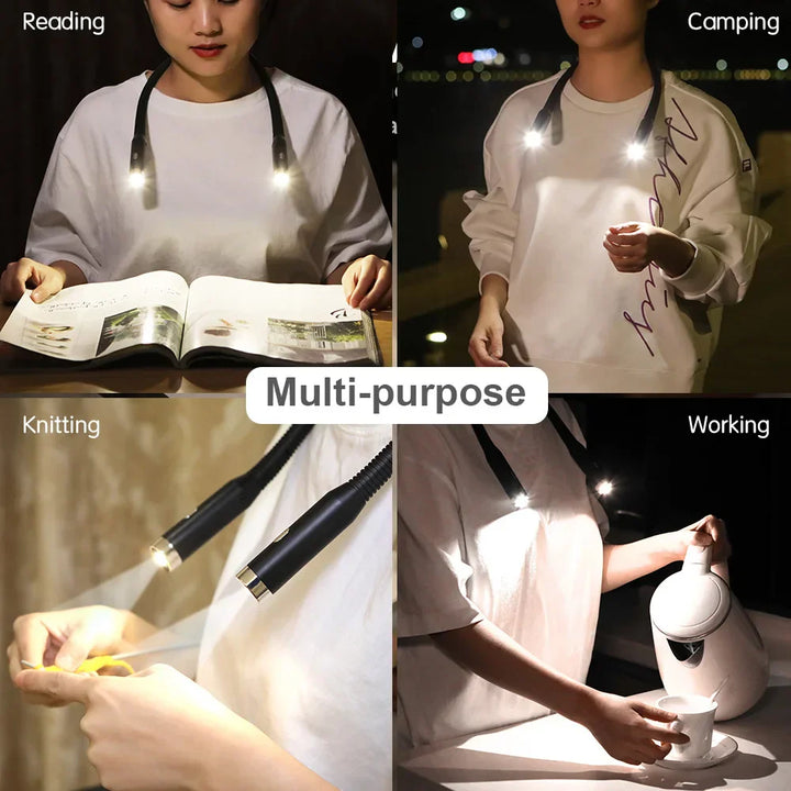 Lisslune | LED rechargeable neck lamp with 3 modes
