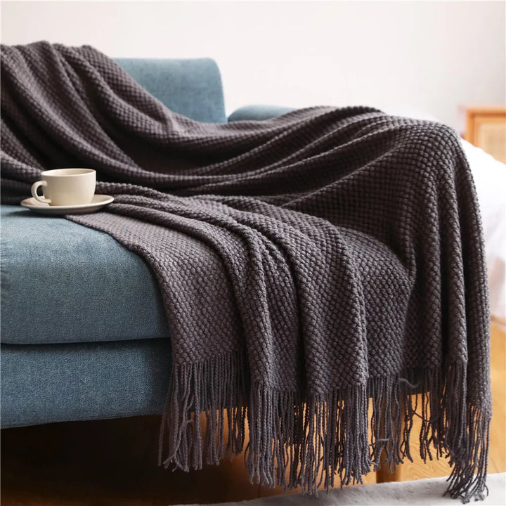 Lisslune | Autumn knitted blanket