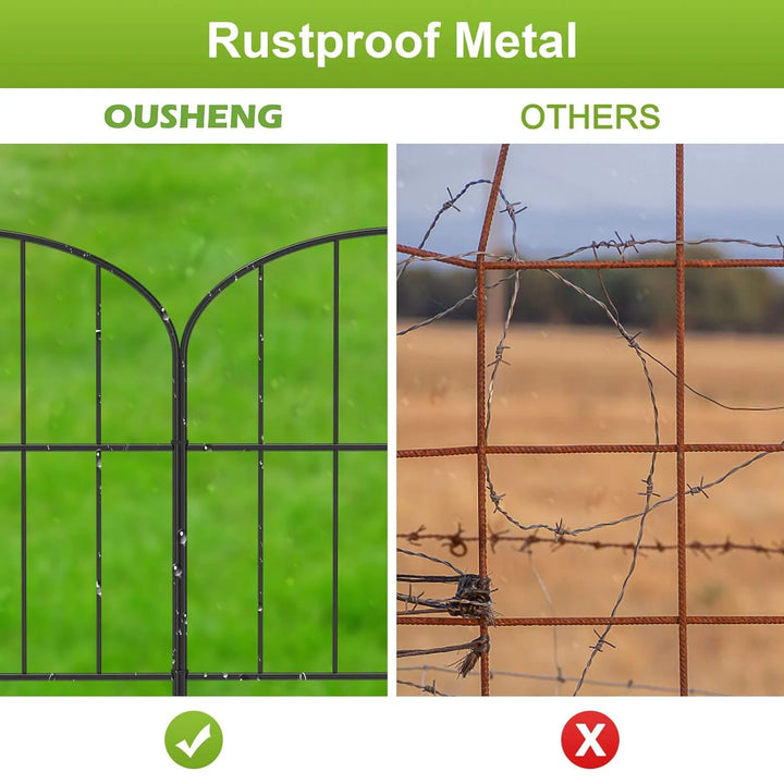 Rynx | Decorative Garden Fence, Rust-Free Wire Panels for Animal Barriers, Boundaries for Dogs & Flower Plants, Outdoor Backyard Arch Board