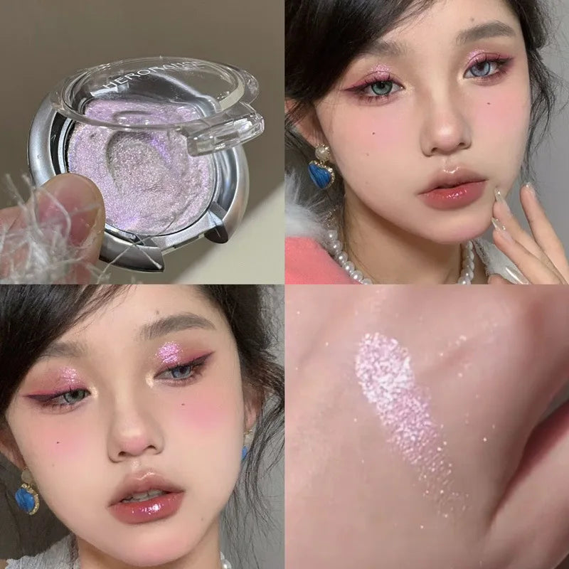 Lisslune | Light Shadow Highlighter Mashed Potato Diamond Shining High Gloss Paste Pearlescent Fine Flash Aufhellende Konturierungshighlights