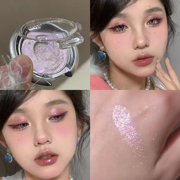 Lisslune | Light Shadow Highlighter Mashed Potato Diamond Shining High Gloss Paste Pearlescent Fine Flash Aufhellende Konturierungshighlights