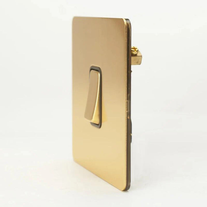 Lisslune | Luxurious Gold Dimmer Switch Set with USB Charging Port - Perfect for French/EU Plugs