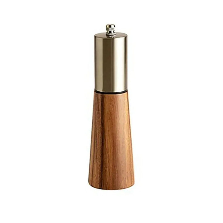Lisslune | Elegant Acacia Wood and Stainless Steel Spice Mill Duo - Custom Grinding for Culinary Excellence