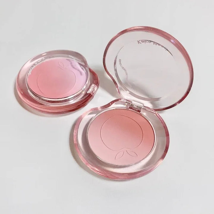 Rynx | Peach Pink Blusher Matte Purple Cheek Color Blush Make-up Durability Brightness Face Silky Smoothness Blush Powder Palette Cosmetics
