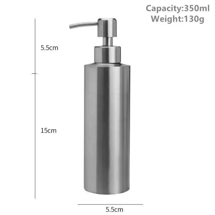 Lisslune | Elegant Stainless Steel Hand Pump Soap Dispenser 250ml/350ml/550ml