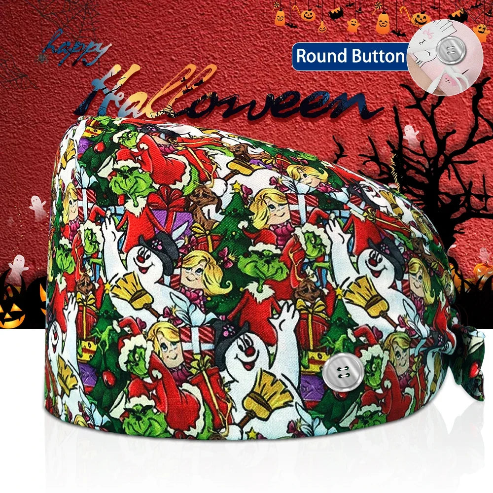 Lisslune | Surgical Skull Print Apron with Adjustable Design and Button
